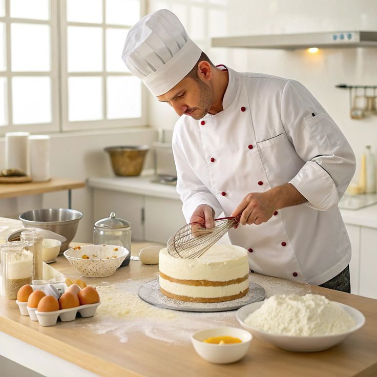 Chef teaching a cooking class